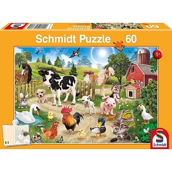 SCHMIDT SPIELE Animal Club, Bauernhof (Kinderpuzzle)