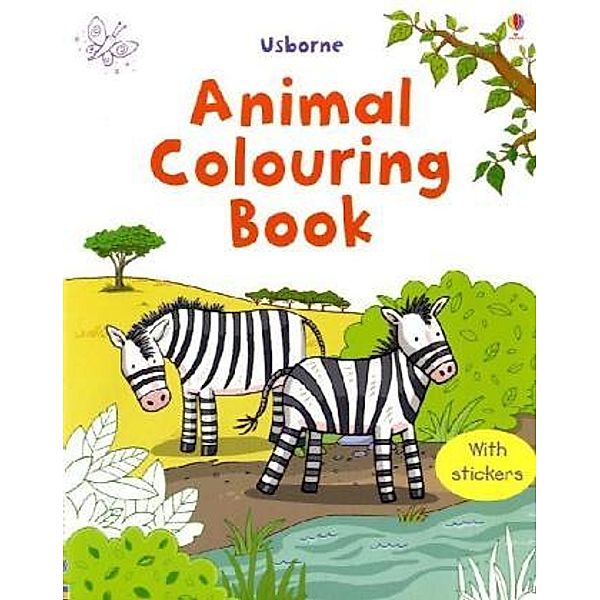 Animal Colouring Book, w. stickers