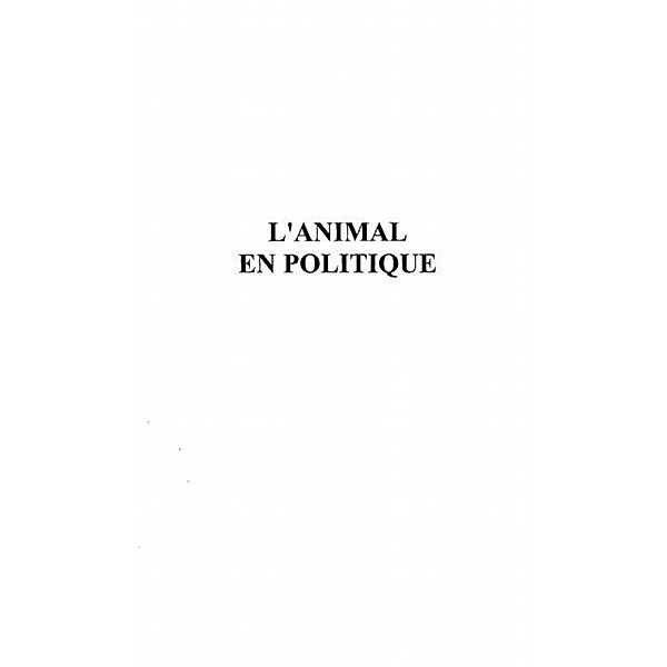 Animal en politique l' / Hors-collection, Collectif