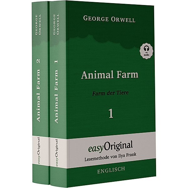 Animal Farm / Farm der Tiere - 2 Teile (Buch + 2 MP3 Audio-CD) - Lesemethode von Ilya Frank - Zweisprachige Ausgabe Englisch-Deutsch, m. 2 Audio-CD, m. 2 Audio, m. 2 Audio, 2 Teile, George Orwell