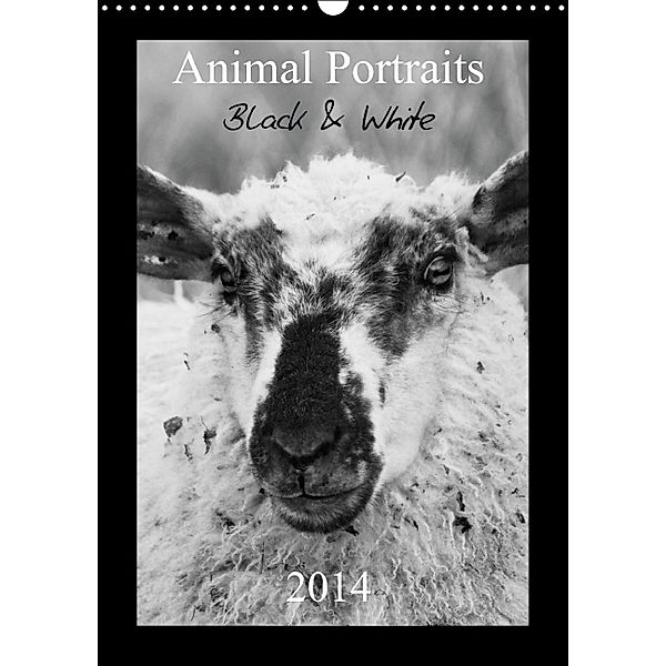 Animal Portraits Black & White 2014 (Wandkalender 2014 DIN A3 hoch), Peter Hebgen