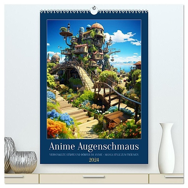 Anime Augenschmaus (hochwertiger Premium Wandkalender 2024 DIN A2 hoch), Kunstdruck in Hochglanz, Kerstin Waurick