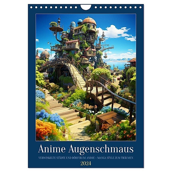 Anime Augenschmaus (Wandkalender 2024 DIN A4 hoch), CALVENDO Monatskalender, Kerstin Waurick