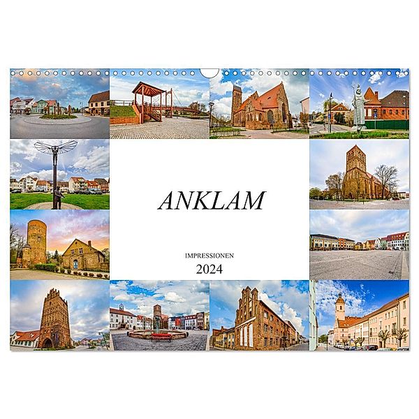 Anklam Impressionen (Wandkalender 2024 DIN A3 quer), CALVENDO Monatskalender, Dirk Meutzner