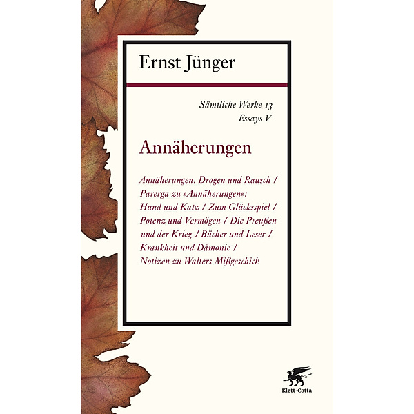Annäherungen, Ernst Jünger