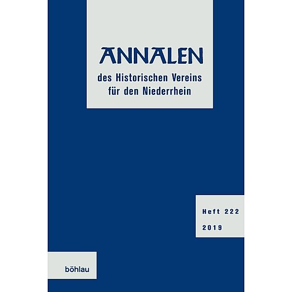 Annalen des Historischen Vereins für den Niederrhein