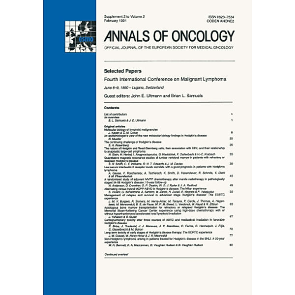 Annals of Oncology, European Society for Medical Oncology