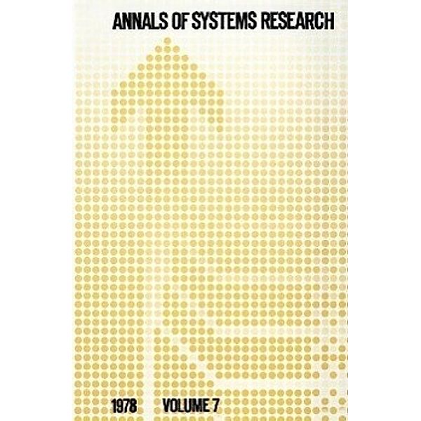 Annals of Systems Research / Annals of Systems Research Bd.7