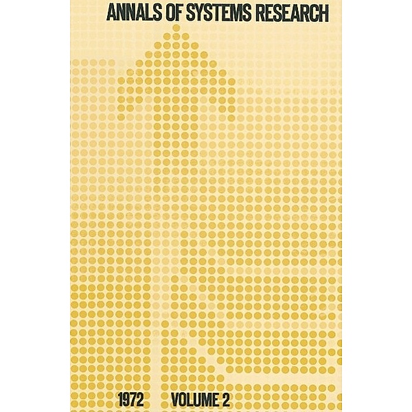 Annals of Systems Research / Annals of Systems Research Bd.2