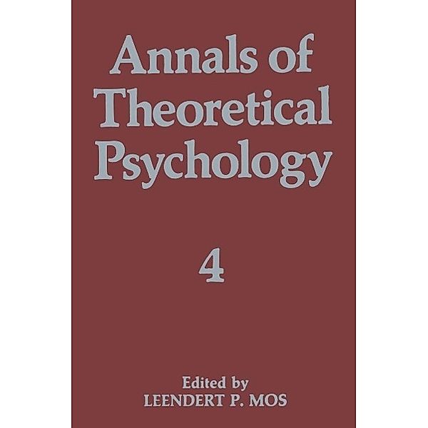 Annals of Theoretical Psychology / Annals of Theoretical Psychology Bd.4