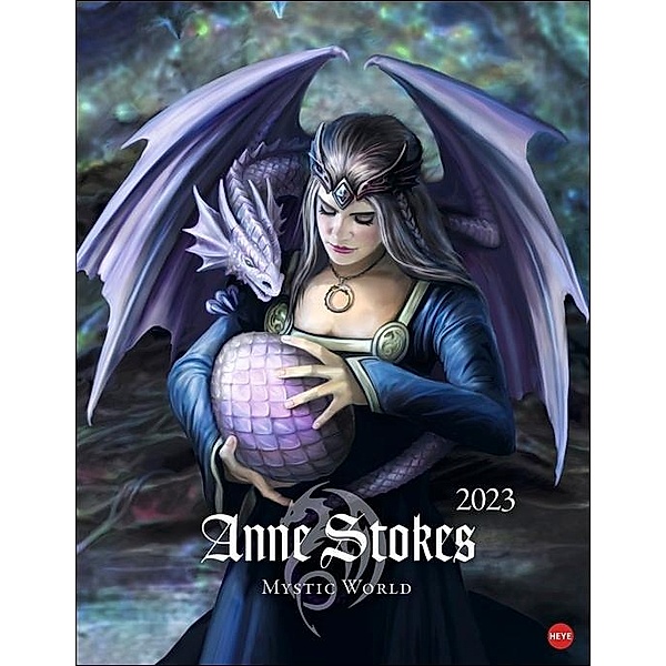 Anne Stokes: Mystic World Posterkalender 2023. Mystische Wesen in einem grossen Wandkalender für Fantasy-Fans. Kalender i, Anne Stokes