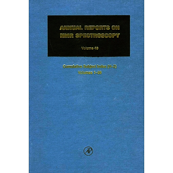Annual Reports on NMR Spectroscopy, Graham A. Webb