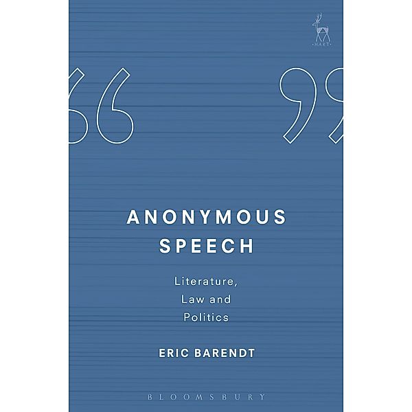 Anonymous Speech, Eric Barendt