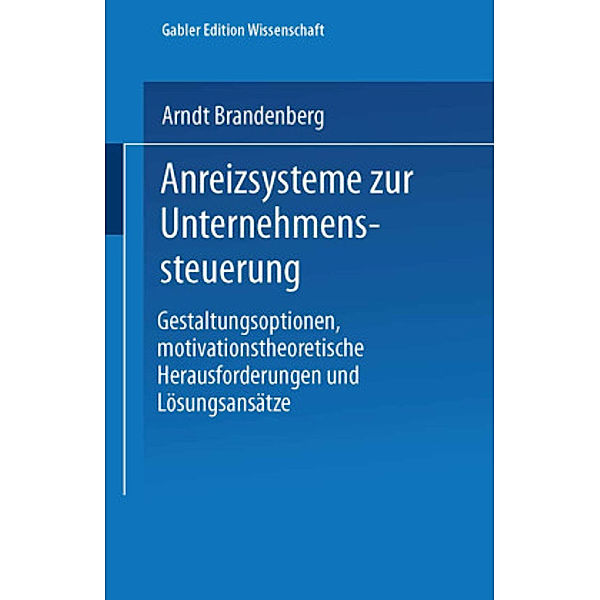 Anreizsysteme zur Unternehmenssteuerung, Arndt Brandenberg