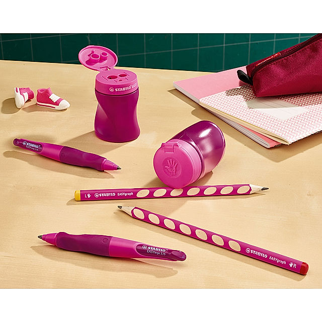 Anspitzer STABILO® EASYsharpener für Rechtshänder Farbe: pink | Weltbild.de