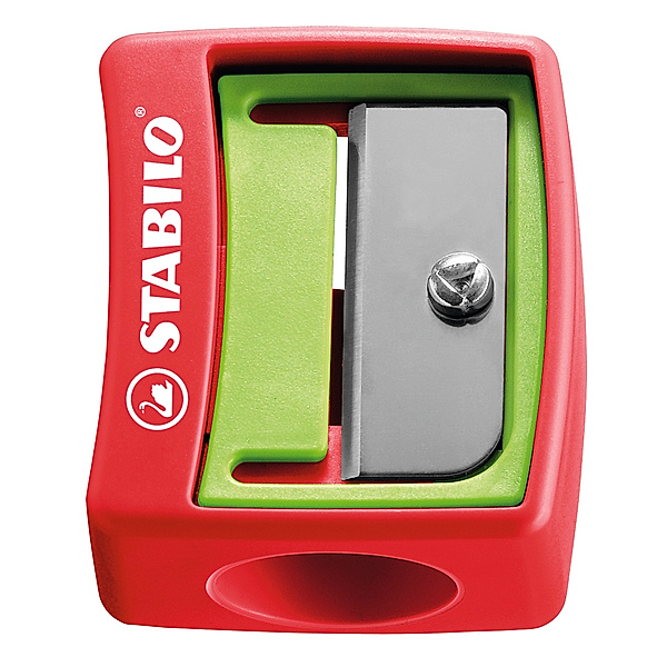 STABILO® Anspitzer STABILO® woody 3in1 für extradicke Stifte in rot/grün