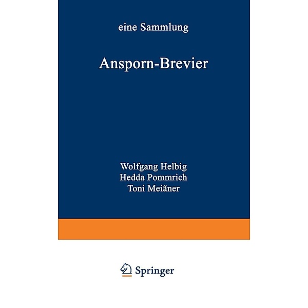Ansporn-Brevier, Wolfgang Helbig, Hedda Pommrich