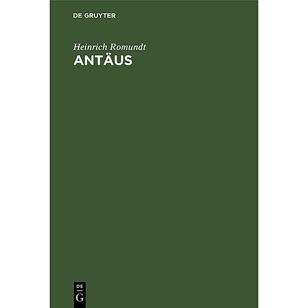 Antäus, Heinrich Romundt