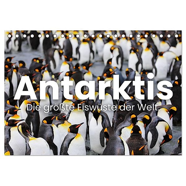 Antarktis - Die größte Eiswüste der Welt. (Tischkalender 2024 DIN A5 quer), CALVENDO Monatskalender, Happy Monkey