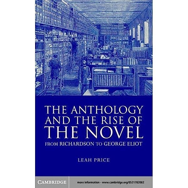 Anthology and the Rise of the Novel, Leah Price