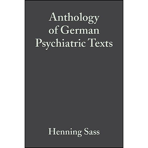 Anthology of German Psychiatric Texts