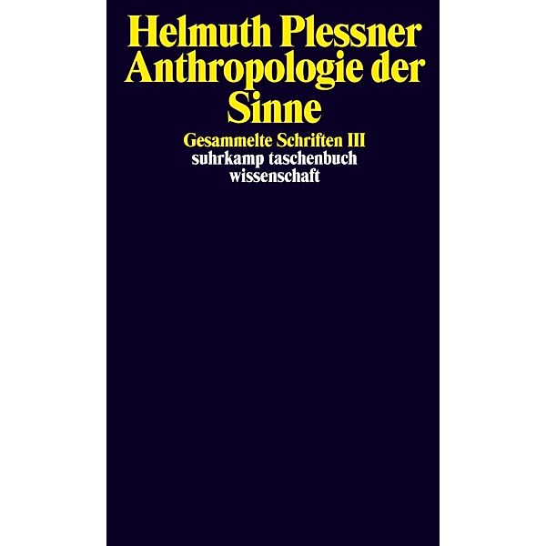 Anthropologie der Sinne, Helmuth Plessner