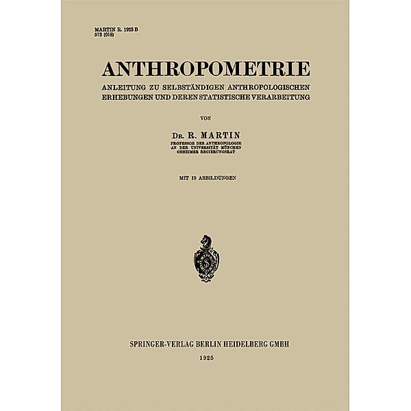 Anthropometrie, R. Martin