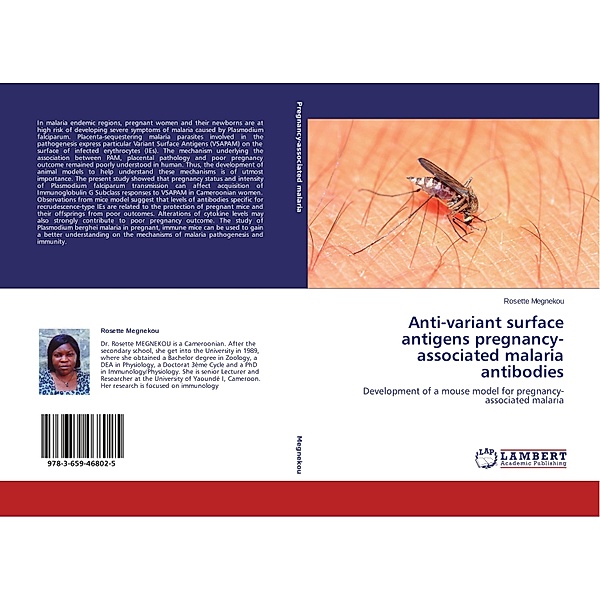 Anti-variant surface antigens pregnancy-associated malaria antibodies, Rosette Megnekou