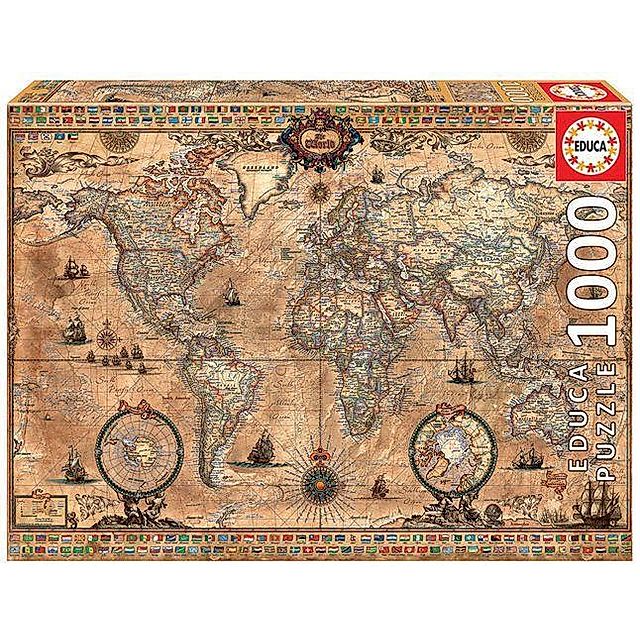 Antike Weltkarte Puzzle jetzt bei Weltbild.at bestellen