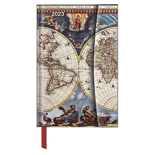 Antique Maps 2023 - Diary - Buchkalender - Taschenkalender - 10x15