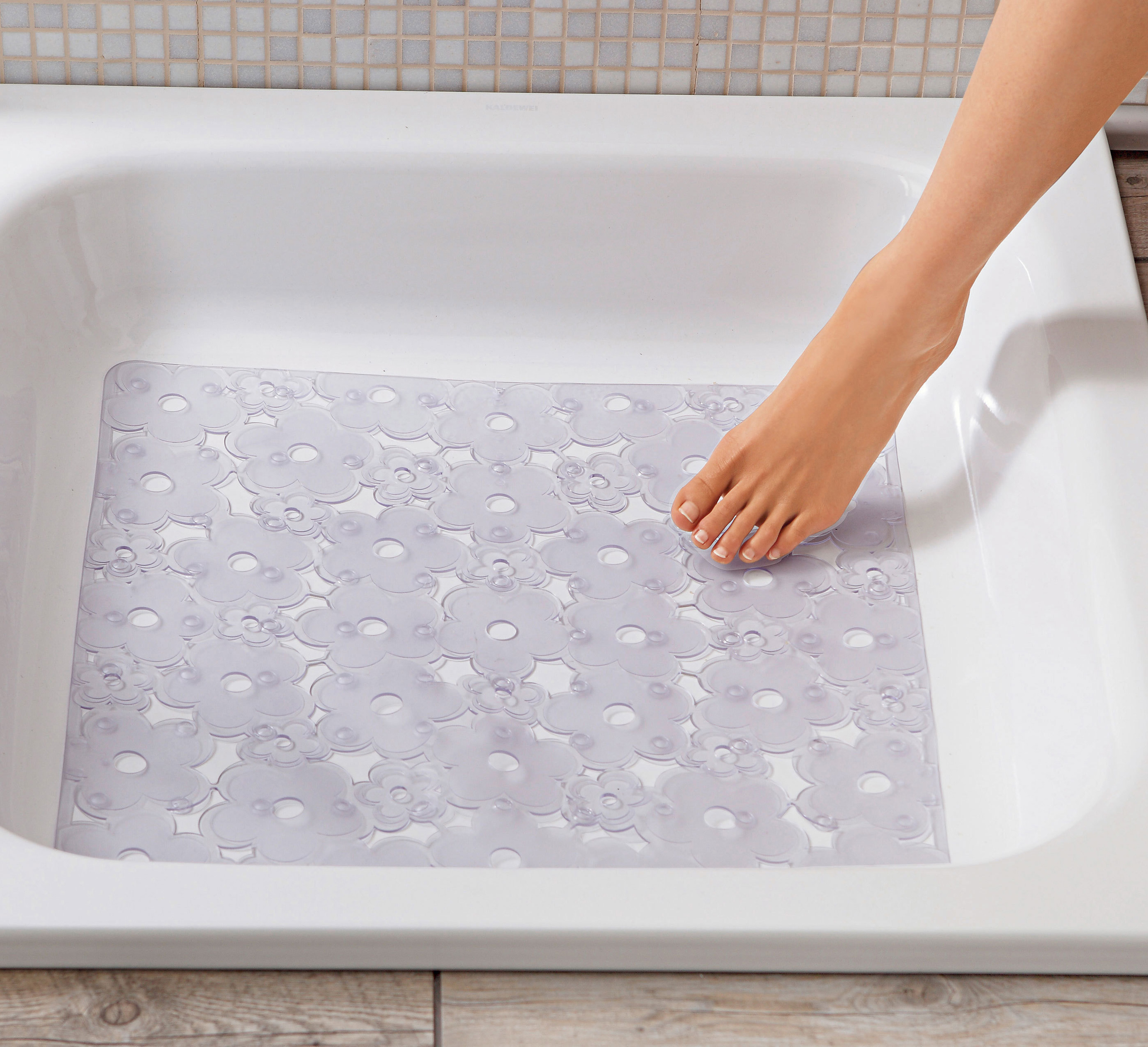 Antirutschmatte, Dusche (Farbe: transparent)
