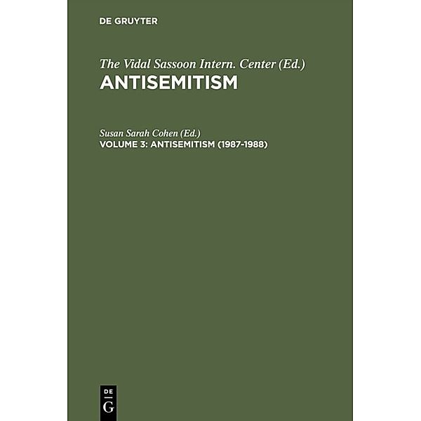 Antisemitism / Volume 3 / 1987-1988