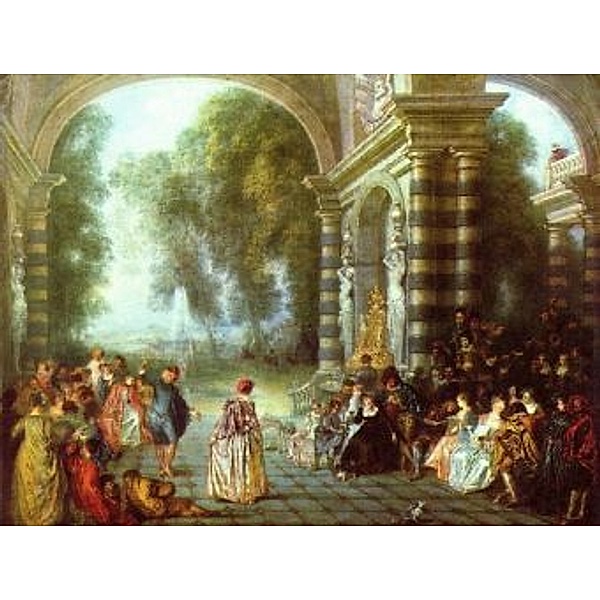 Antoine Watteau - Das Ballvergnügen (Les Plaisirs du bal) - 100 Teile (Puzzle)