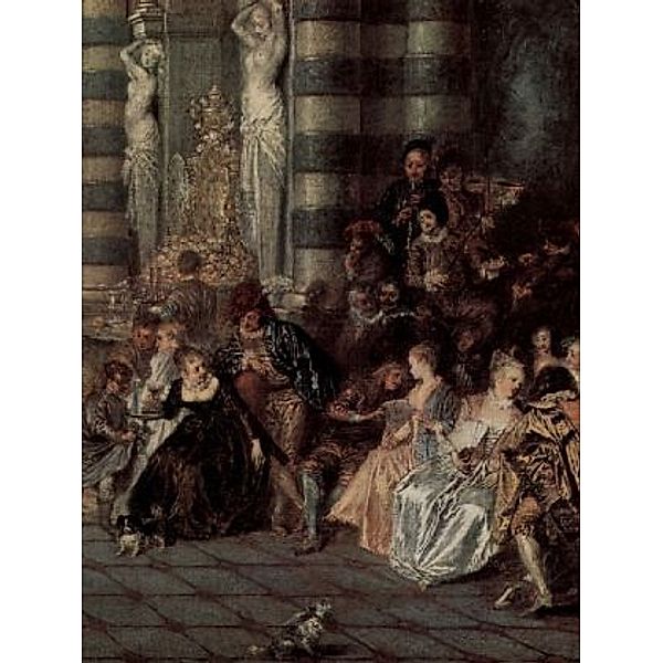 Antoine Watteau - Das Ballvergnügen (Les Plaisirs du bal), Detail - 200 Teile (Puzzle)