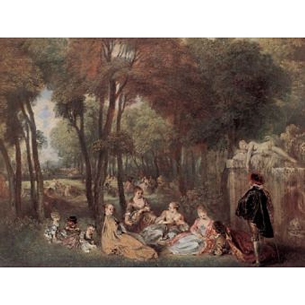 Antoine Watteau - Die Champs Élyssées - 100 Teile (Puzzle)