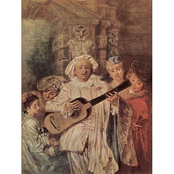 Antoine Watteau - Die Familie des Mezzetin - 1.000 Teile (Puzzle)
