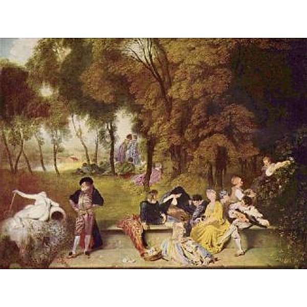 Antoine Watteau - Gesellige Unterhaltung im Freien - 1.000 Teile (Puzzle)