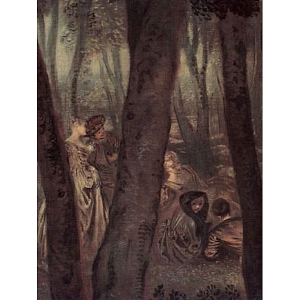 Antoine Watteau - Vergnügen im Freien (Amusements champêtres), Detail - 2.000 Teile (Puzzle)