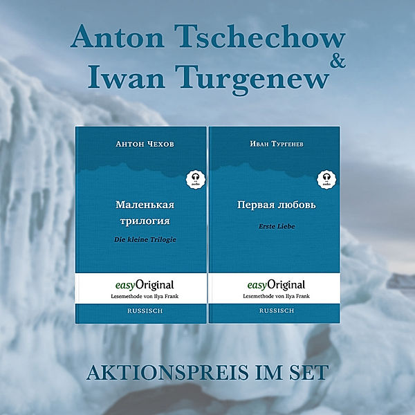 Anton Tschechow & Iwan Turgenew Hardcover (Bücher + 2 MP3 Audio-CDs) - Lesemethode von Ilya Frank, m. 2 Audio-CD, m. 2 Audio, m. 2 Audio, 2 Teile, Anton Pawlowitsch Tschechow, Iwan Turgenew