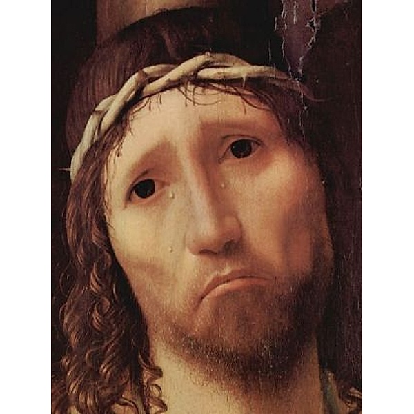 Antonello da Messina - Ecce Homo, Detail: Gesicht Christus - 100 Teile (Puzzle)