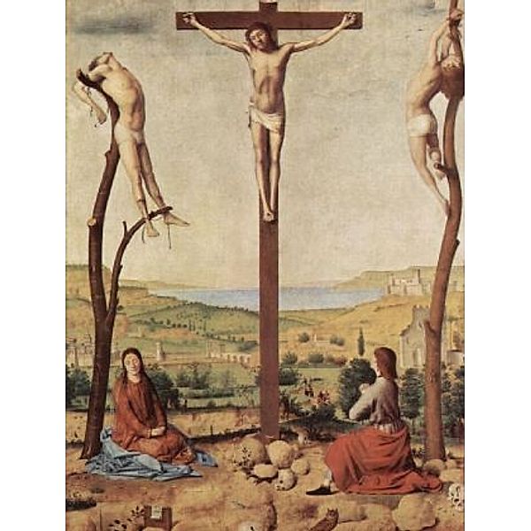 Antonello da Messina - Kreuzigung, mit Maria und Johannes - 2.000 Teile (Puzzle)