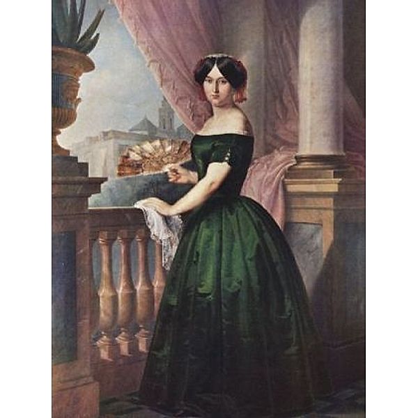 Antonio Maria Esquivel - Porträt der Doña Josefa García Solis - 1.000 Teile (Puzzle)