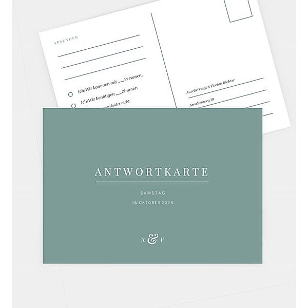 Antwortkarte Classico, Postkarte quer (148 x 105mm)