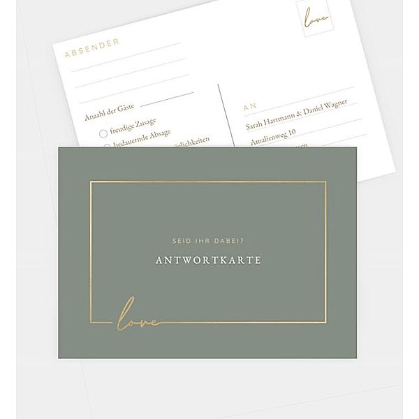 Antwortkarte Promise, Postkarte quer (148 x 105mm)