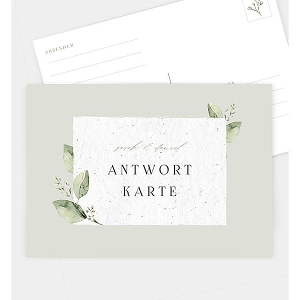 Antwortkarte Tender Love, Postkarte quer (170 x 120mm)