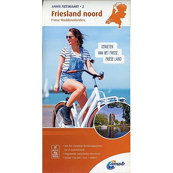 ANWB Fietskaart Friesland noord