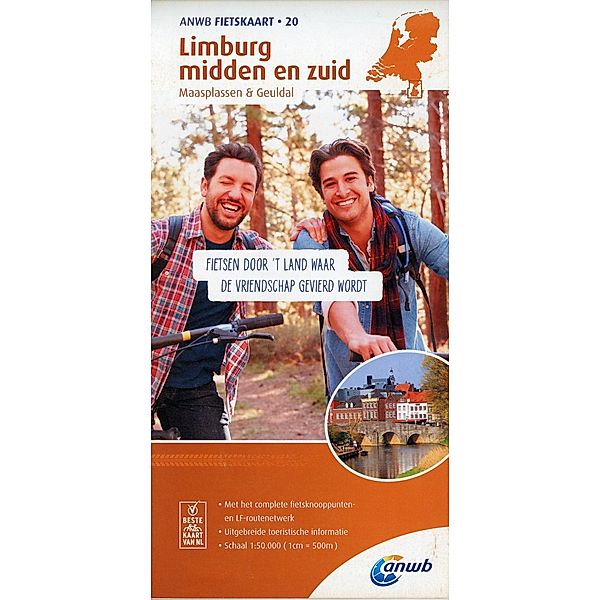 ANWB Fietskaart Limburg midden & zuid