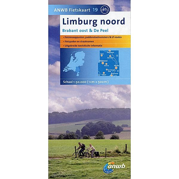 ANWB Fietskaart Limburg noord