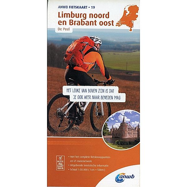 ANWB Fietskaart Limburg noord en Brabant oost