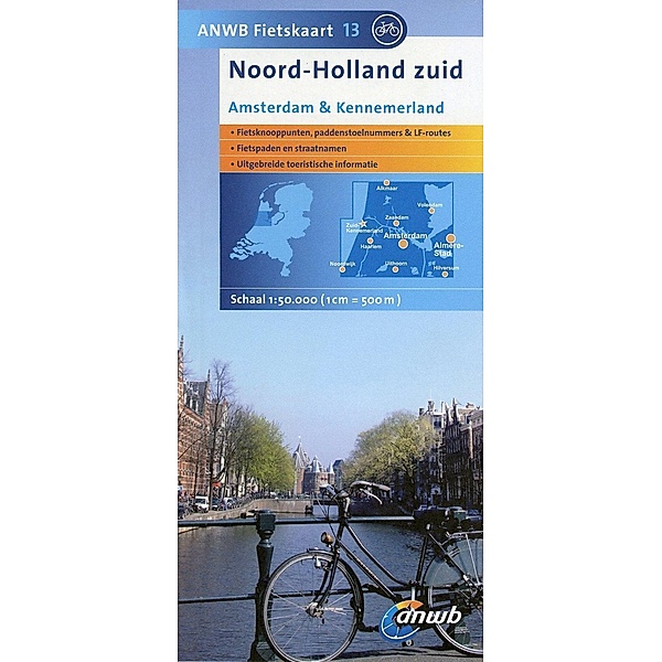 ANWB Fietskaart Noord Holland zuid